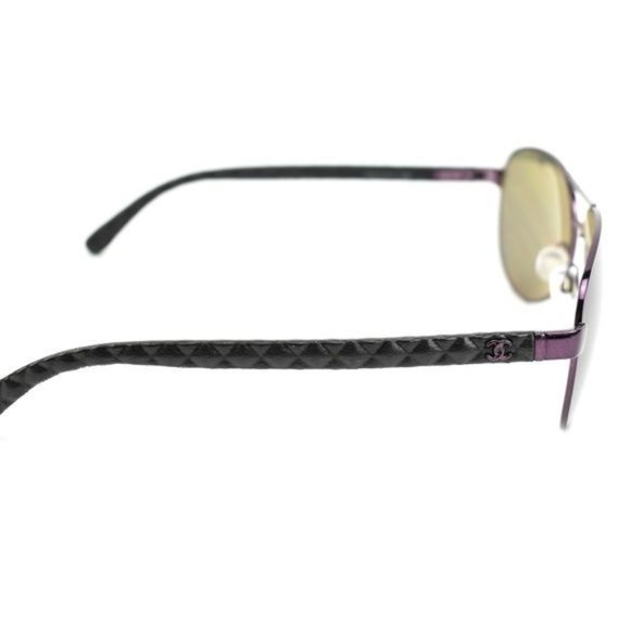 CHANEL Metal CC & Leather, Polarized Sunglasses wx main image 5